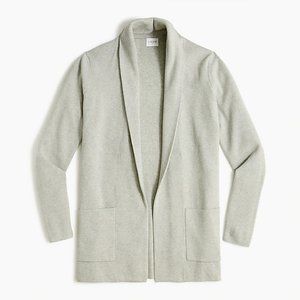 J. Crew Chelsea Open Front Sweater-Blazer in Heather Dove, Size M